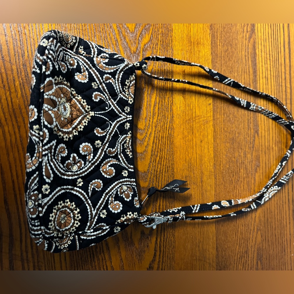 New Vera Bradley Bag ~ Black & Brown                8”W x 4”T - Picture 5 of 6